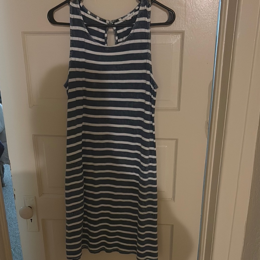 Striped Sleeveless Dress
